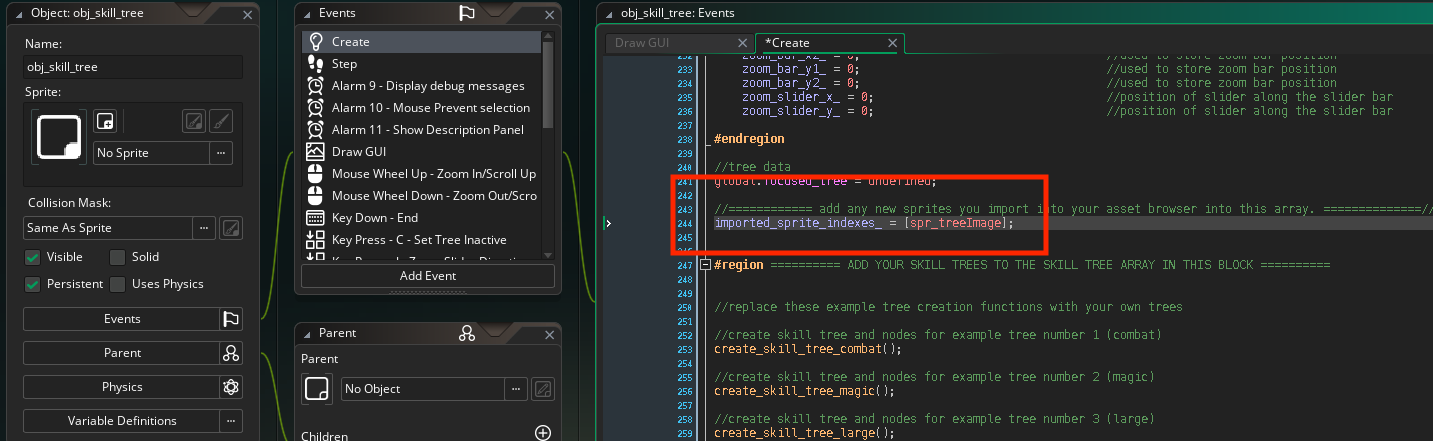Initial setup for the Easy Skill Tree Engine Visual Editor